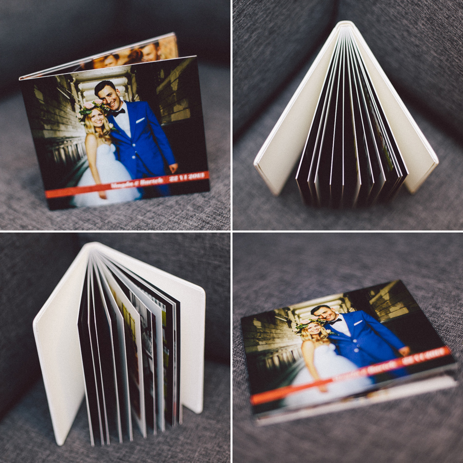 Elegancki fotoalbum slubny i ciekawie zaprojektowane okładki ślubne na DVD